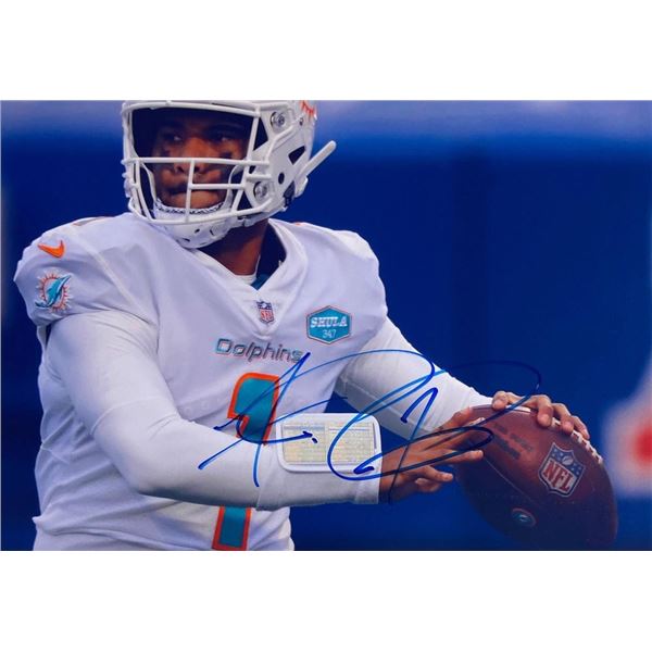 Miami Dolphins Tua Tagovailoa facsimile signed  photo