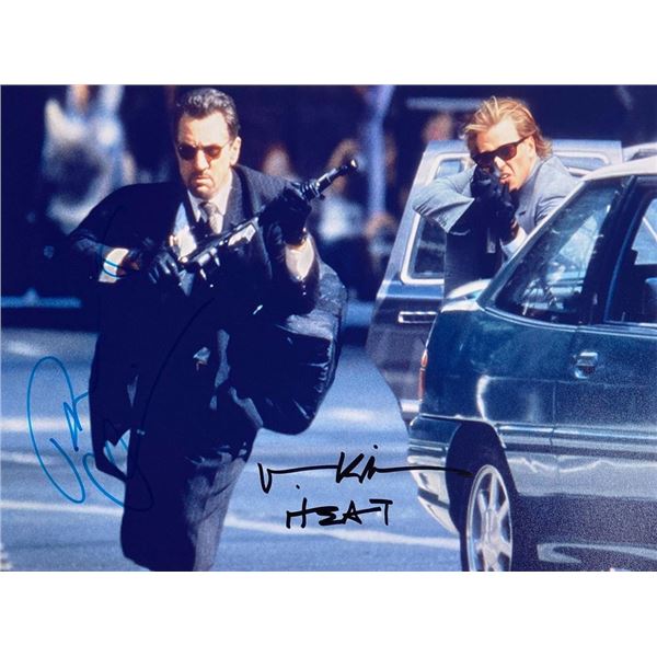 Heat Robert De Niro and Val Kilmer facsimile signed  movie photo