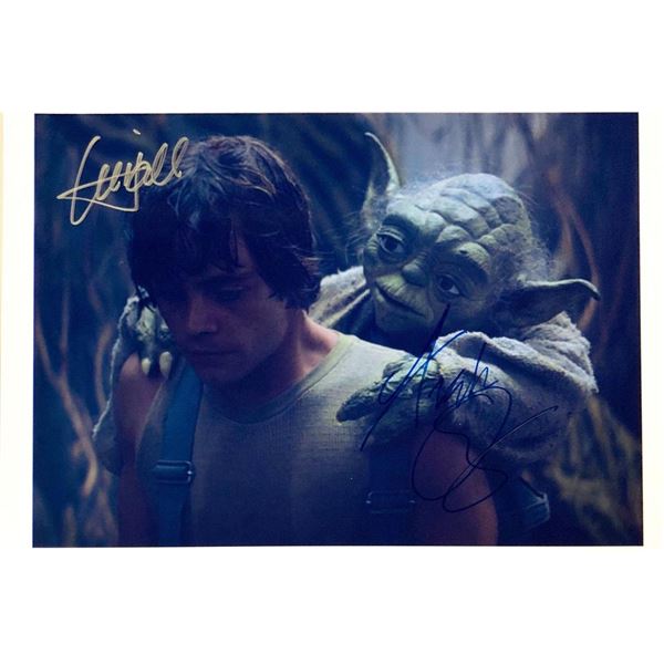 Star Wars Mark Hamill and Frank Oz facsimile signed  movie photo