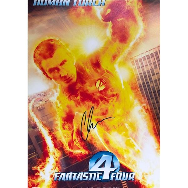 Fantastic Four Chris Evans facsimile signed  movie photo