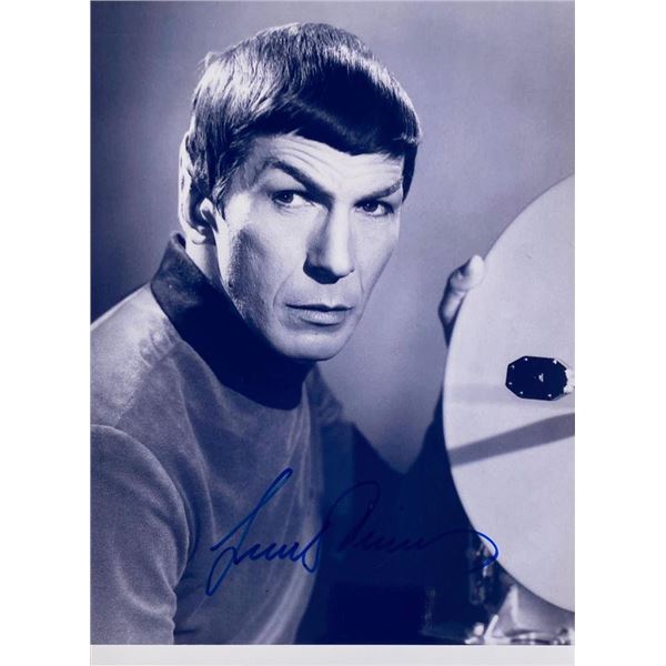 Star Trek Leonard Nimoy facsimile signed  photo