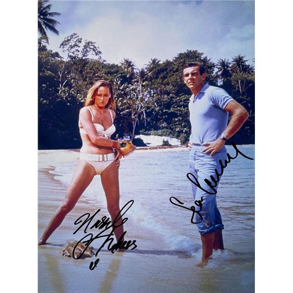 Dr. No Ursula Andress and Sean Connery facsimile signed  movie photo