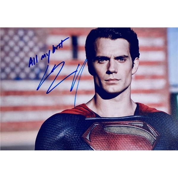 Superman Henry Cavill facsimile signed  movie photo