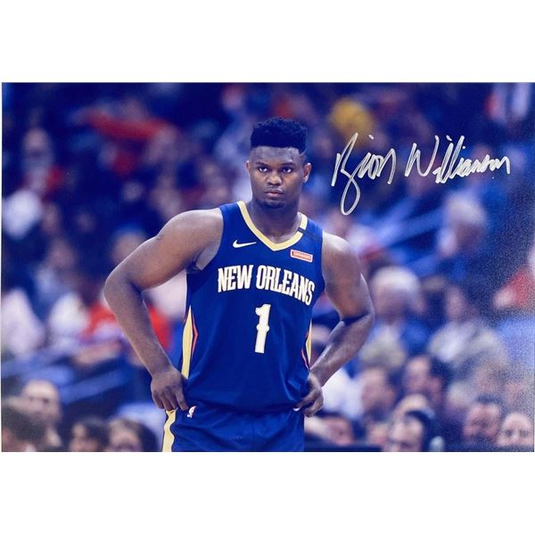 New Orleans Pelicans Zion Williamson facsimile signed  photo