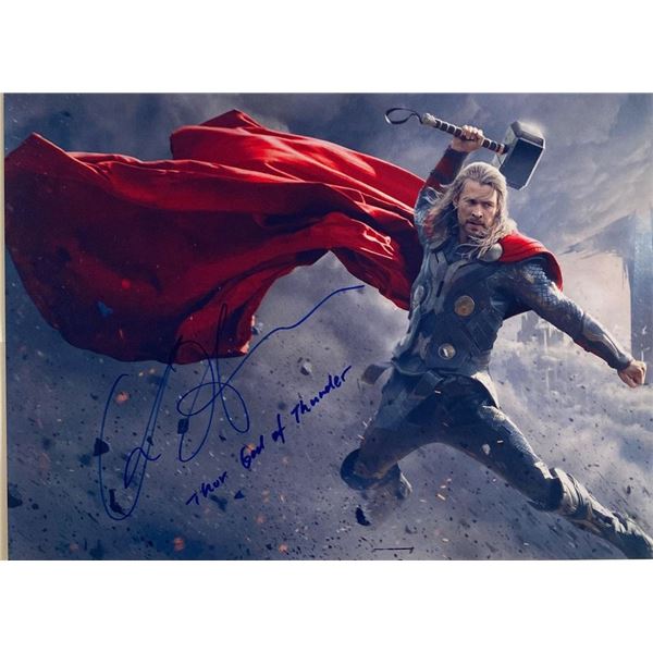 Thor Chris Hemsworth facsimile signed  movie photo