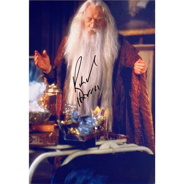 Harry Potter Richard Harris facsimile signed  movie photo