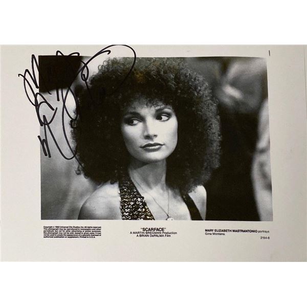 Scarface Mary Elizabeth Mastrantonio facsimile signed  movie photo