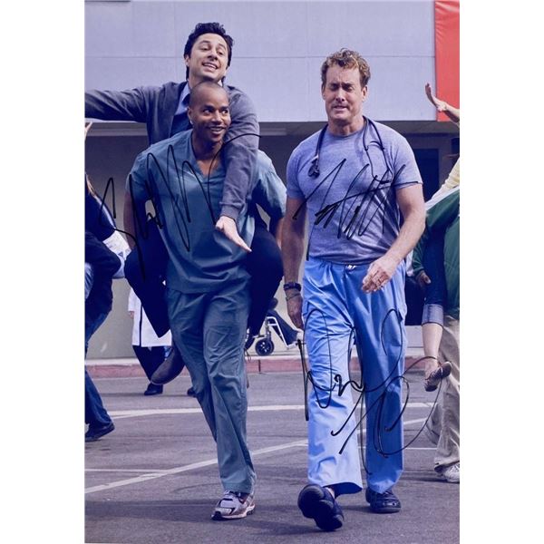 Scrubs cast facsimile signed  photo