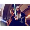 Image 1 : Star Wars Ewan McGregor and Liam Neeson facsimile signed  photo