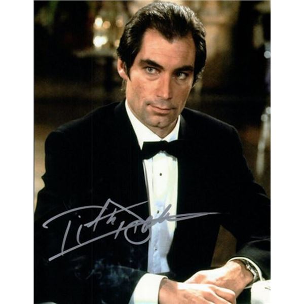 James Bond Timothy Dalton facsimile signed photo