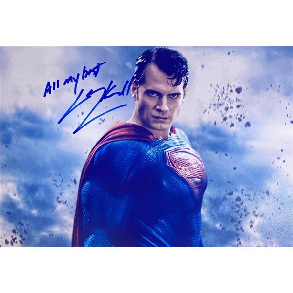 Superman Henry Cavill facsimile signed  movie photo