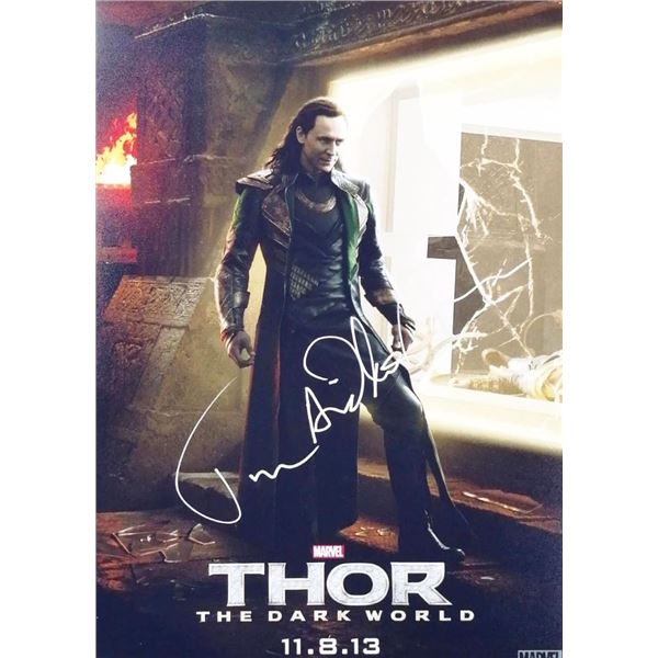 Thor: The Dark World Tom Hiddleston facsimile signed  movie photo