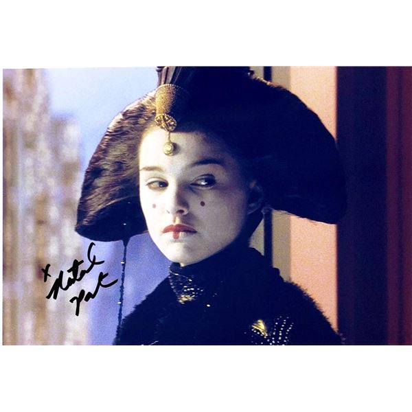 Star Wars: Episode I â€“ The Phantom Menace Natalie Portman facsimile signed  movi