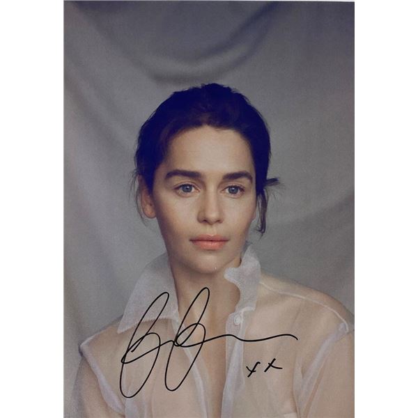 Emilia Clarke facsimile signed  photo