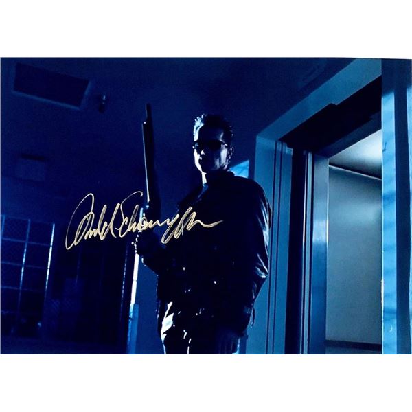 Terminator Arnold Schwarzenegger facsimile signed  movie photo