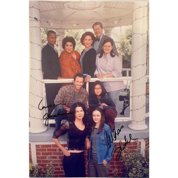 Gilmore Girls Lauren Graham and Alexis Bledel facsimile signed  photo