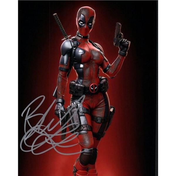 Deadpool Blake Lively facsimile signed photo
