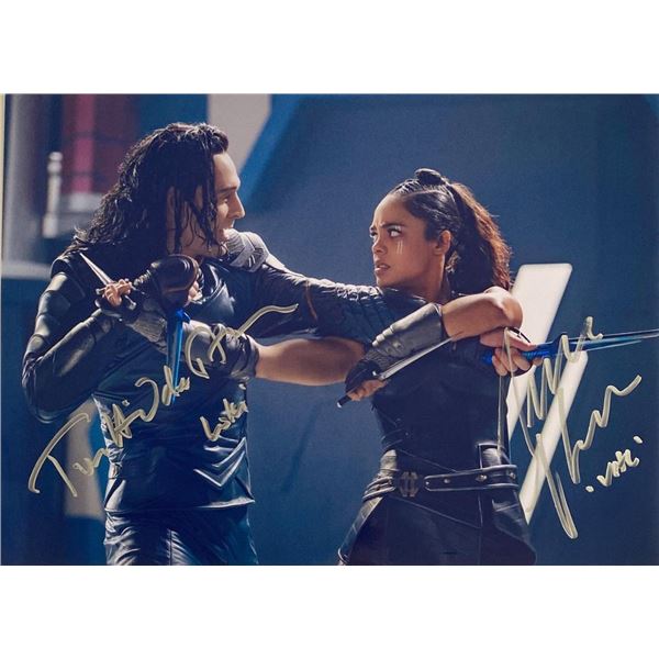 Tom Hiddleston and....facsimile signed  photo