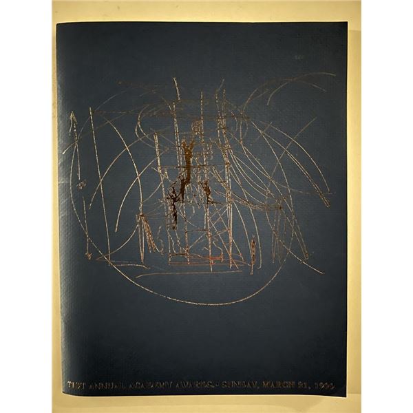 Original 1999 71st Annual Academy Awards Program
