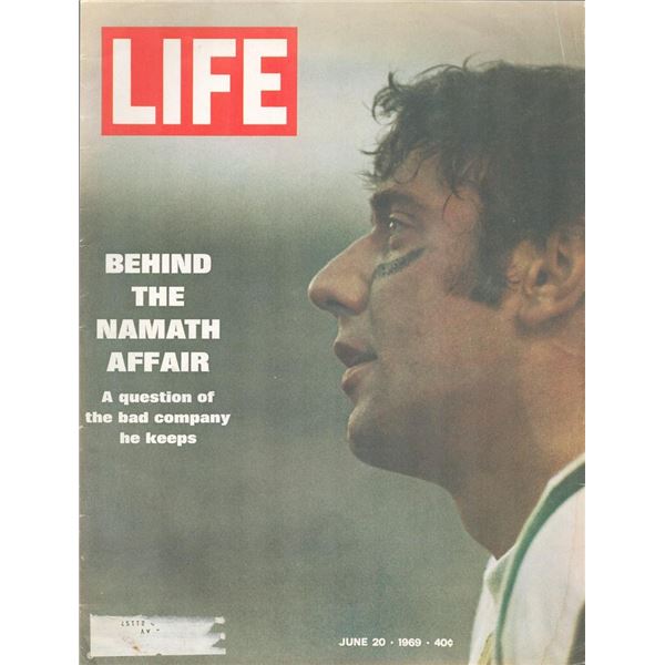 Joe Namath Life Magazine. June 20, 1969