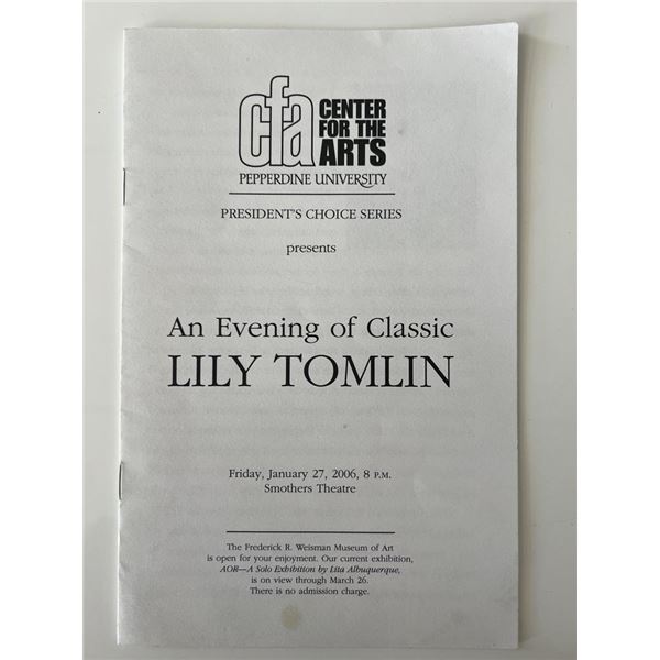 Lily Tomlin Center for the Arts program