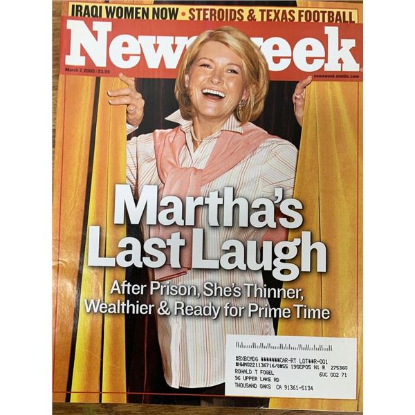 Newsweek Magazine 2005 Martha Stewart Issue