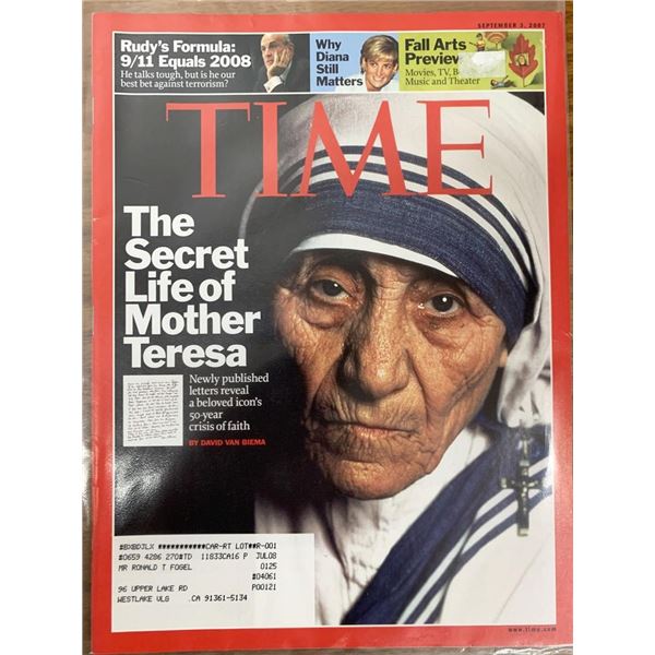 TIME Magazine 2007 Mother Teresa Issue