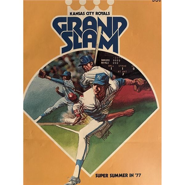 Kansas City Royals 1977 program. 8x11 inches