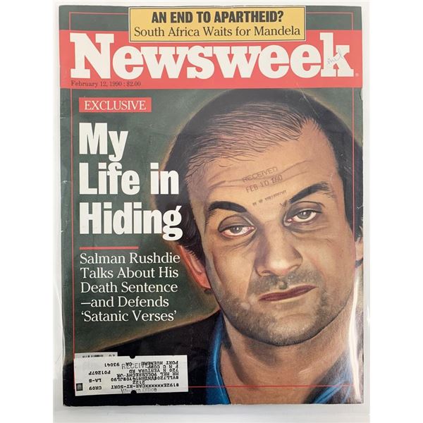 Salman Rushdie Newsweek Magazine Feb 12th 1990