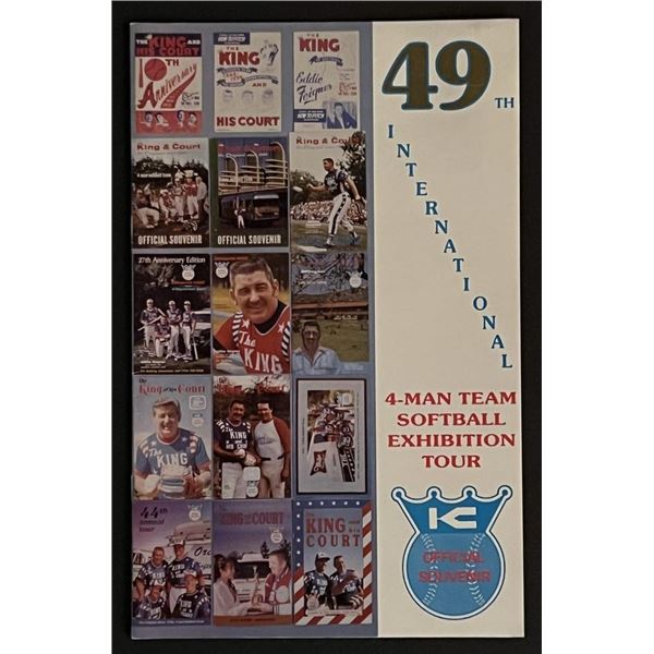 The King and his Court 4 Man Softball Souvenir Magazine