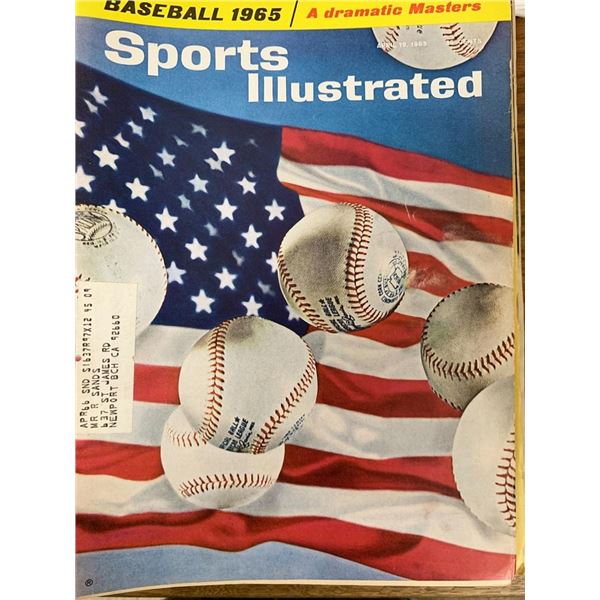 Sports Illustrated Magazine Baseball A Dramatic Masters Issue