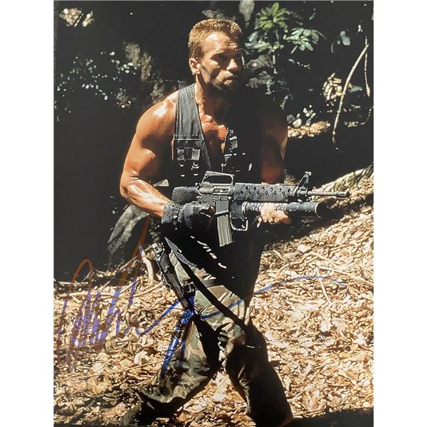 Predator Arnold Schwarzenegger signed photo