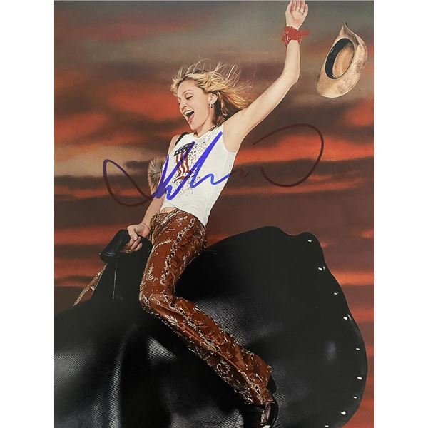 Madonna signed photo