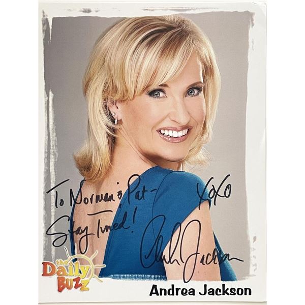 Fox News Andrea Jackson signed photo