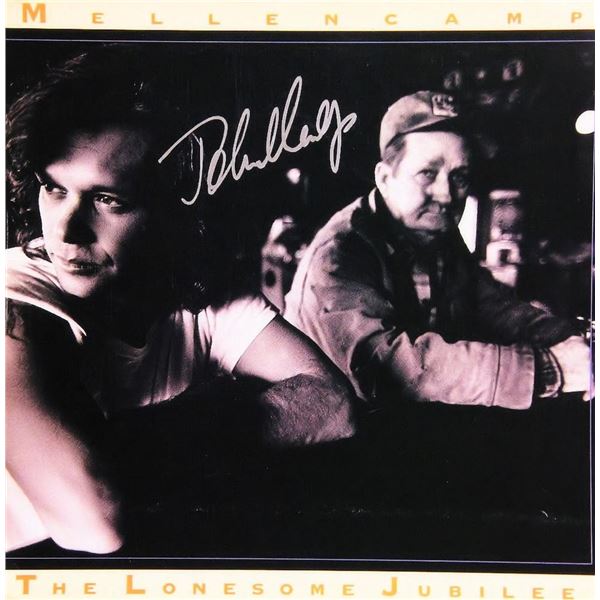 John Cougar Mellencamp signed The Lonesome Jubilee Album Flat (no Album)