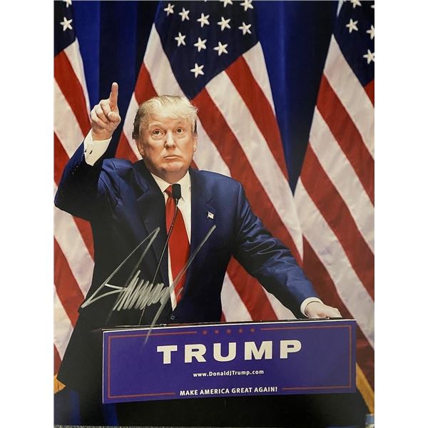 Donald Trump signed photo