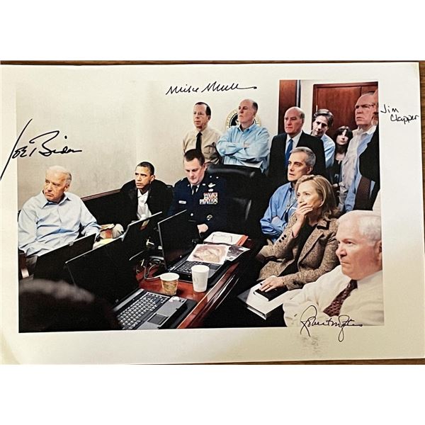 White House Situation Room National Security Team signed photo
