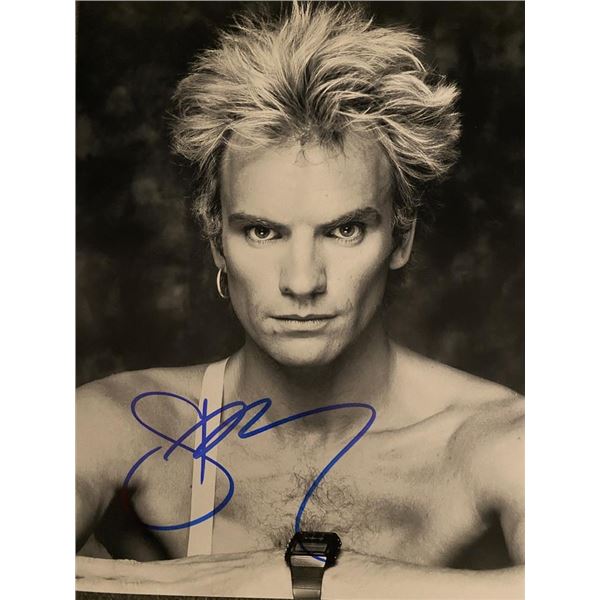 The Police Sting signed photo