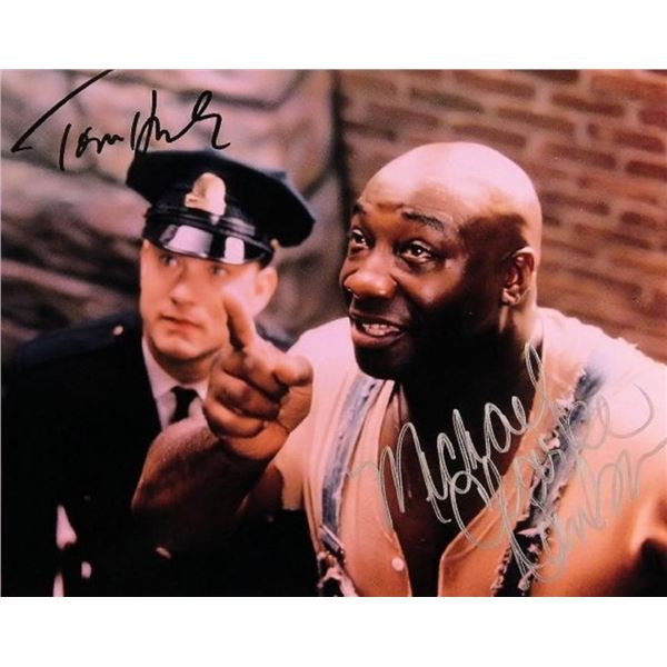 Tom Hanks and Michael Clarke Duncan signed The Greem Mile movie photo