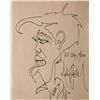 Image 1 : Michael Jackson original hand drawn signed sketch