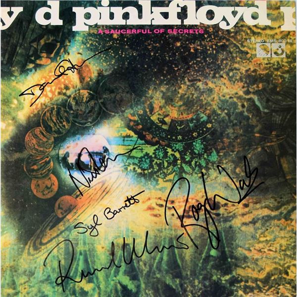 Pink Floyd A Saucerful Of Secrets band signed album