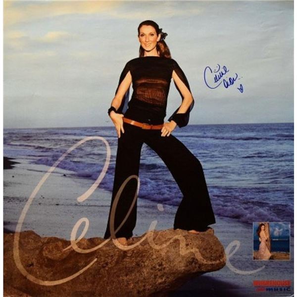 Celine Dion signed "A New Day Has Come" promo poster