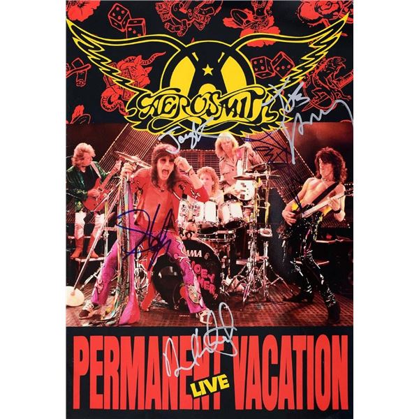 Aerosmith signed Permanent Vacation Tour Book