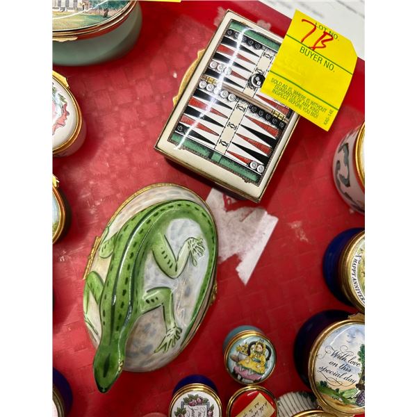 2-Cartia/Lamoge Enamel Painted What Not Box - 2 X $