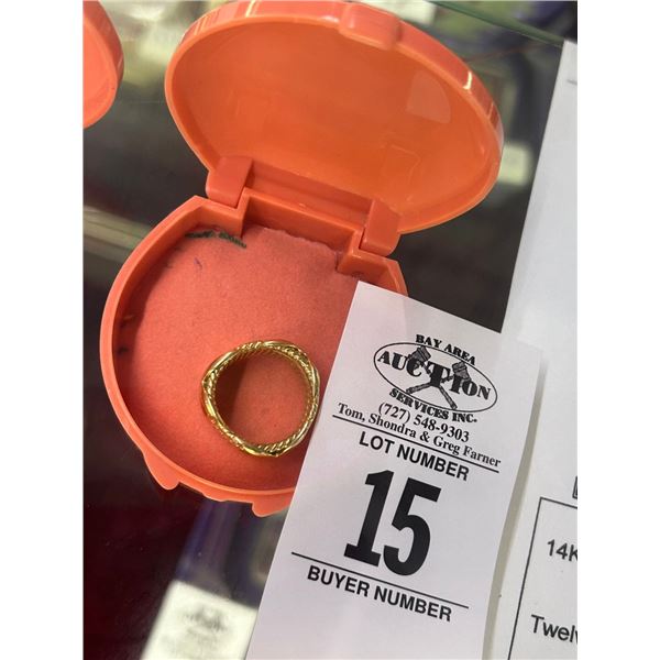 18K Tiffany Co. YG Ring 10.9G