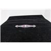 Image 2 : 14K WG Diamond/Ruby Bar Pin w/One Round Cut Diamond and 6 Square Scissor