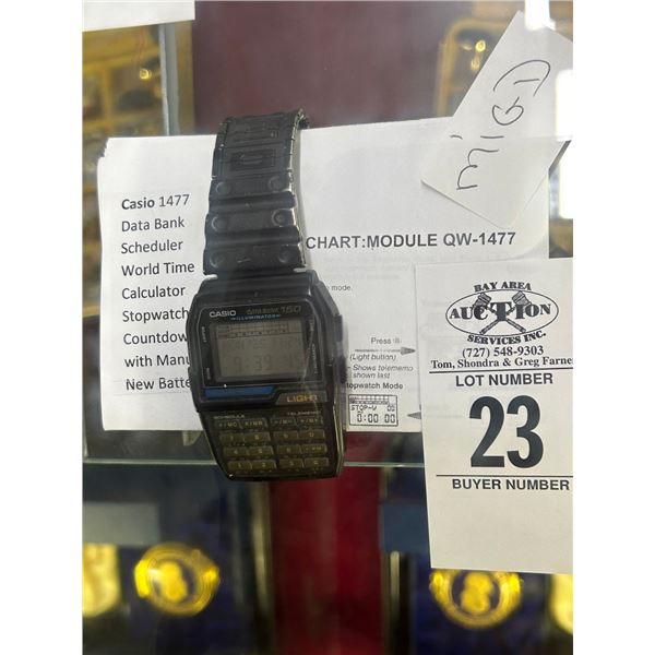 Casio World Time Calculator Watch