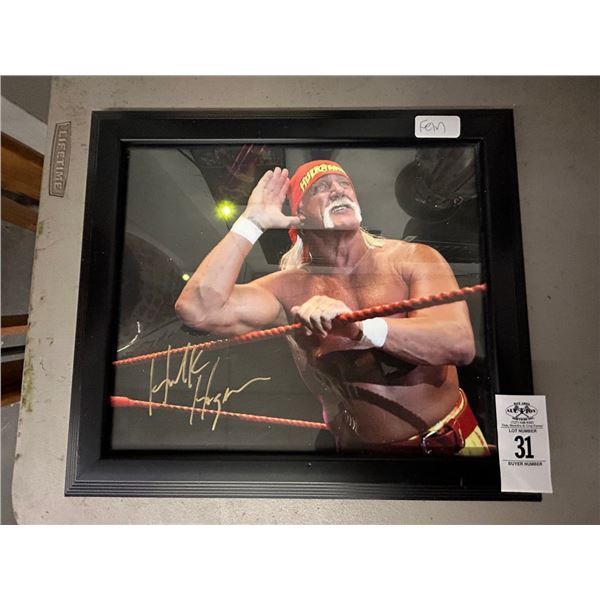 Hulk Hogan Framed Autographed Photo