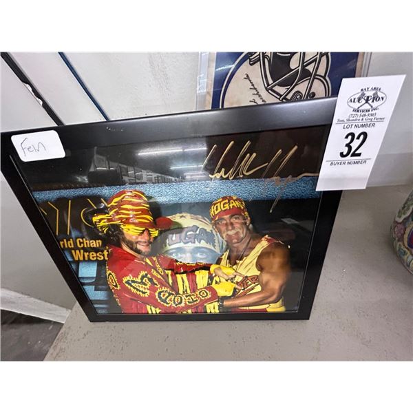Hulk Hogan Framed Autographed Photo