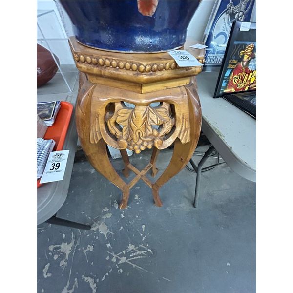 Ornately Carved Pedestal Table